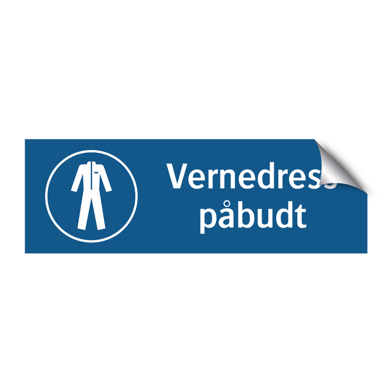 Vernedress påbudt