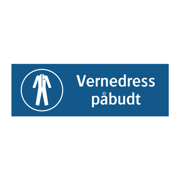 Vernedress påbudt