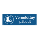 Vernefottøy påbudt