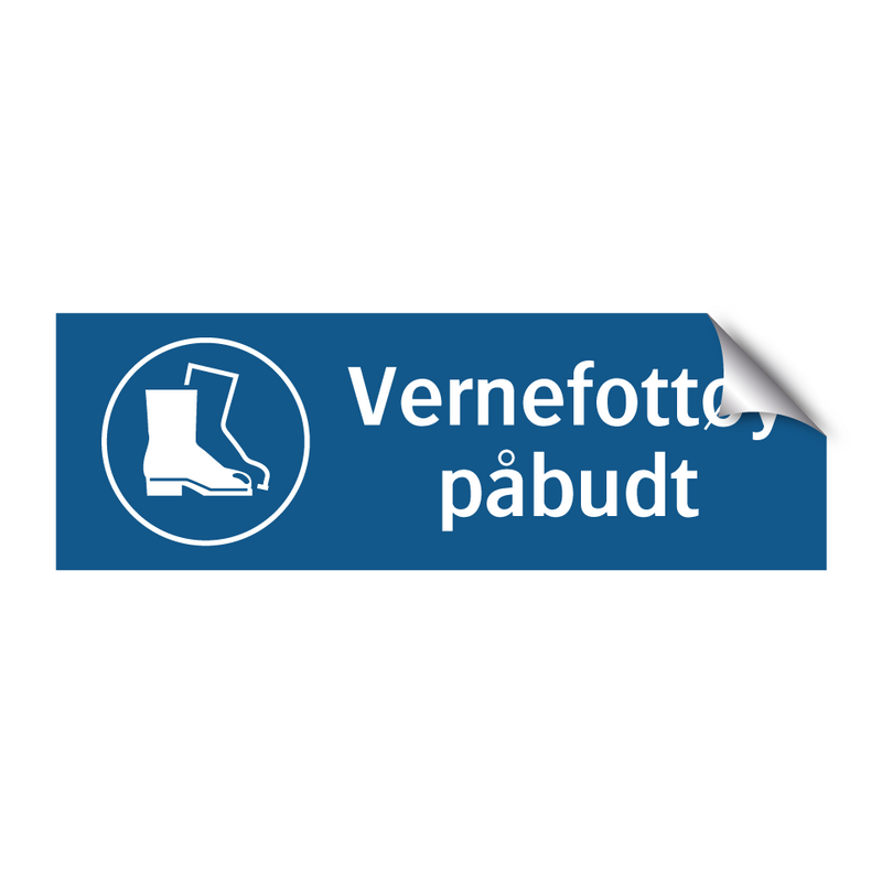 Vernefottøy påbudt