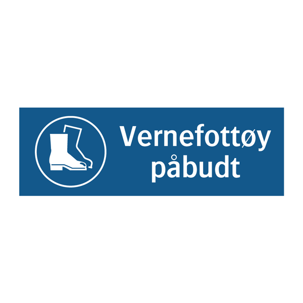 Vernefottøy påbudt