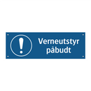 verneutstyr påbudt