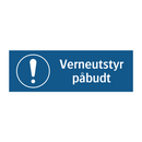 verneutstyr påbudt