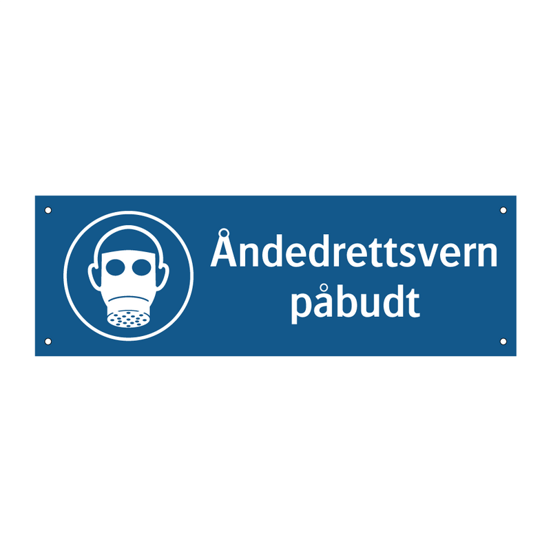 Åndedrettsvern påbudt & Åndedrettsvern påbudt & Åndedrettsvern påbudt