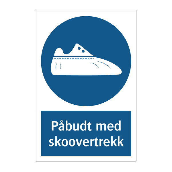 Påbudt med Skoovertrekk