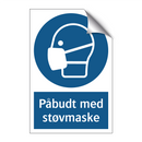 Påbudt med støvmaske