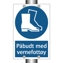 Påbudt med Vernefottøy