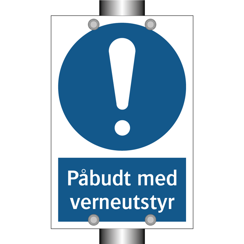 Påbudt med verneutstyr