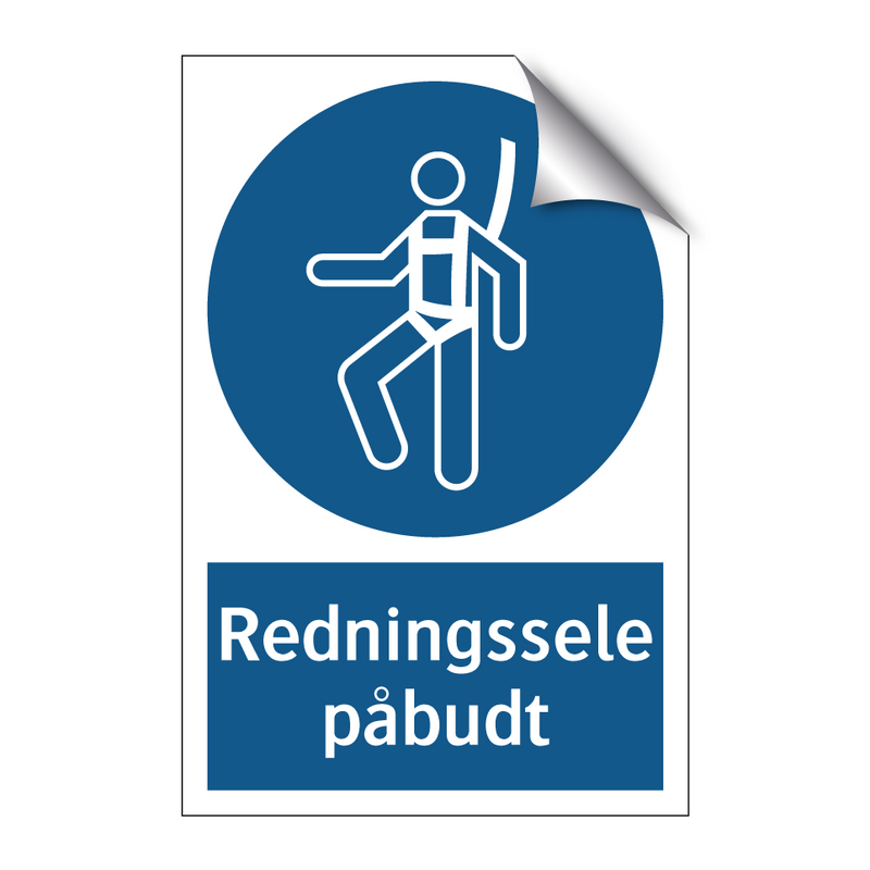 Redningssele påbudt