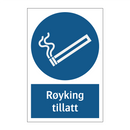 Røyking tillatt