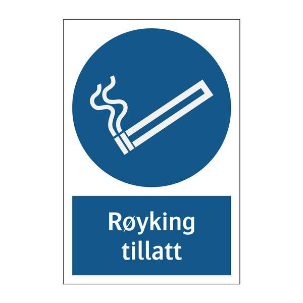 Røyking tillatt