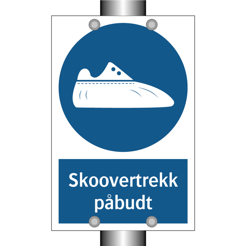 Skoovertrekk påbudt