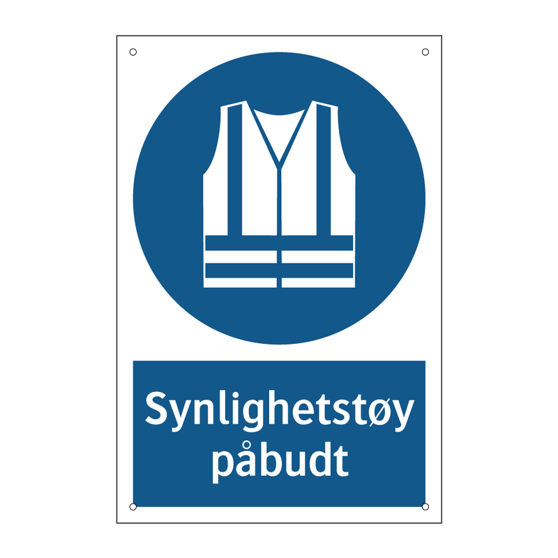 Synlighetstøy påbudt