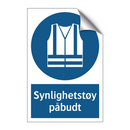 Synlighetstøy påbudt
