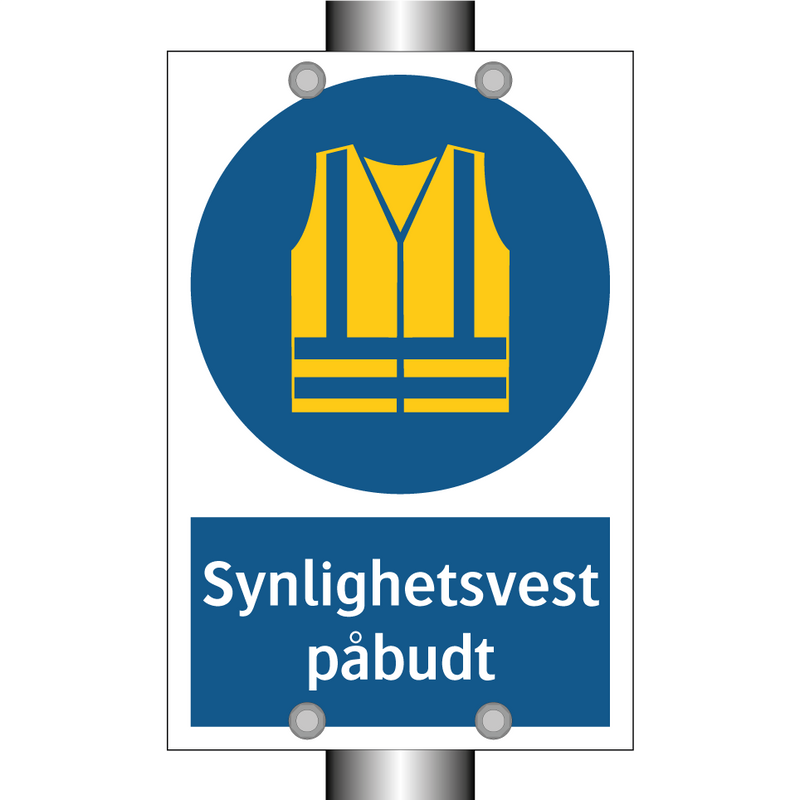 Synlighetsvest påbudt