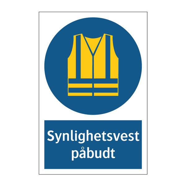 Synlighetsvest påbudt