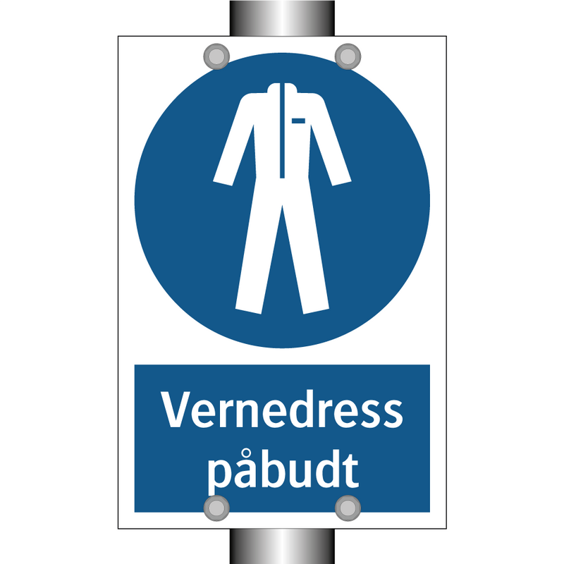 Vernedress påbudt