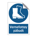 Vernefottøy påbudt