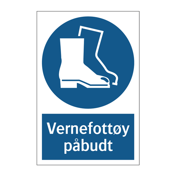 Vernefottøy påbudt