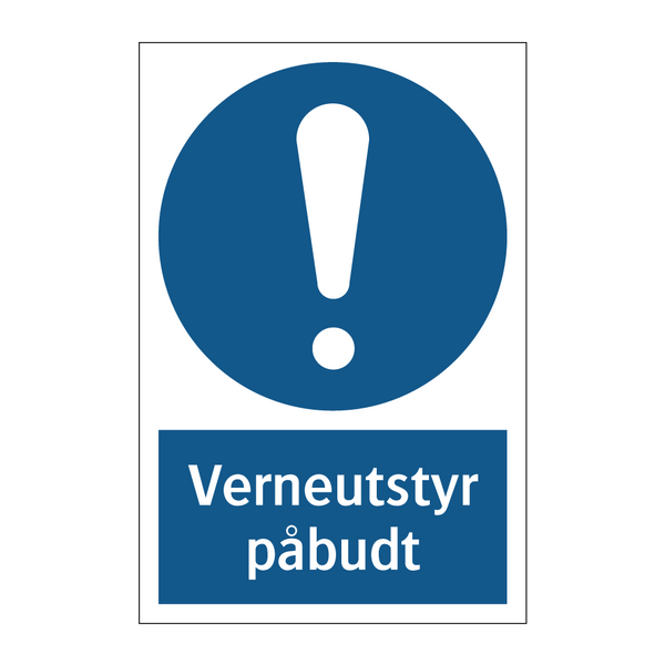 verneutstyr påbudt