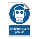 Åndedrettsvern påbudt