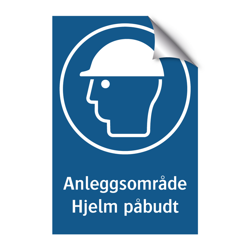 Anleggsomra?de hjelm pa?budt