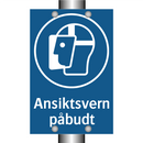 Ansiktsvern påbudt