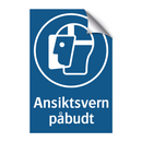 Ansiktsvern påbudt