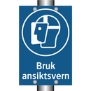 Bruk ansiktsvern