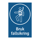 Bruk fallsikring