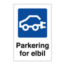 Parkering for elbil & Parkering for elbil & Parkering for elbil & Parkering for elbil