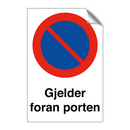 Gjelder foran porten & Gjelder foran porten & Gjelder foran porten & Gjelder foran porten
