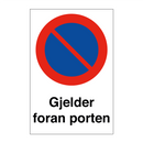 Gjelder foran porten & Gjelder foran porten & Gjelder foran porten & Gjelder foran porten