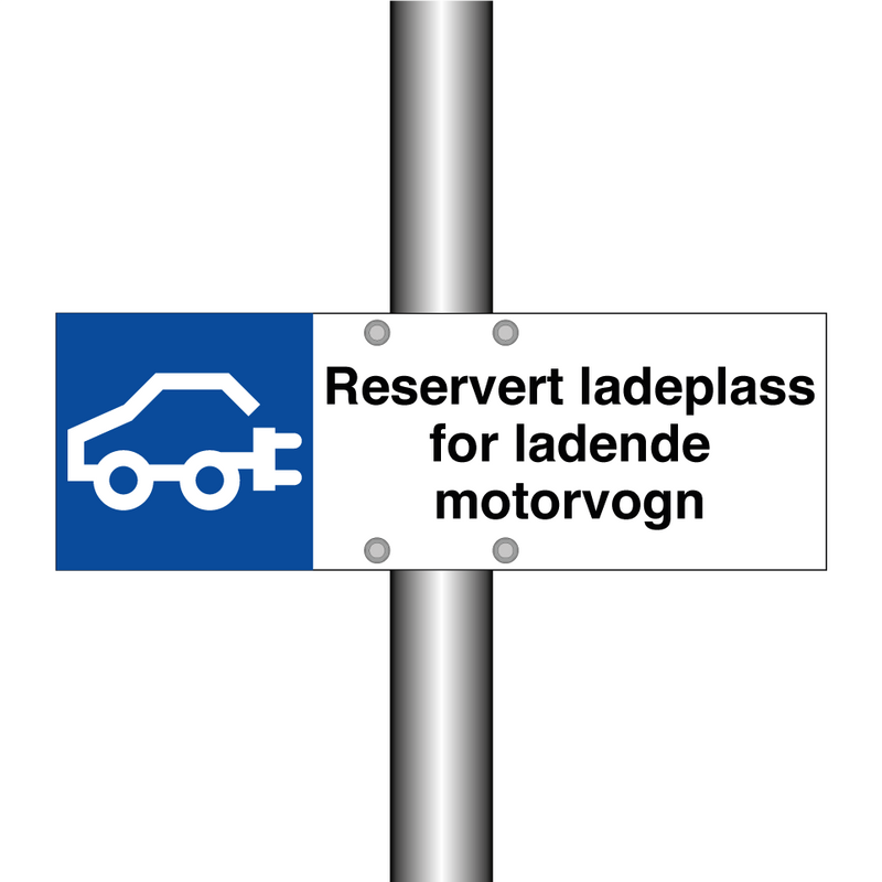 Reservert ladeplass for ladende motorvogn & Reservert ladeplass for ladende motorvogn