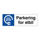 Parkering for elbil & Parkering for elbil & Parkering for elbil & Parkering for elbil