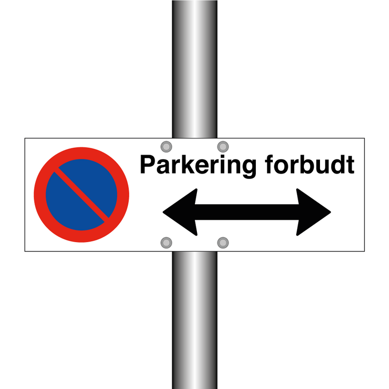 Parkering forbudt Høyre og venstre pil & Parkering forbudt Høyre og venstre pil