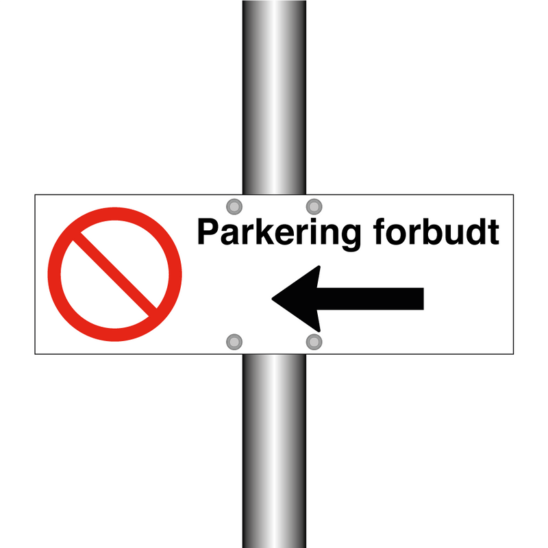 Parkering forbudt Venstre pil & Parkering forbudt Venstre pil & Parkering forbudt Venstre pil
