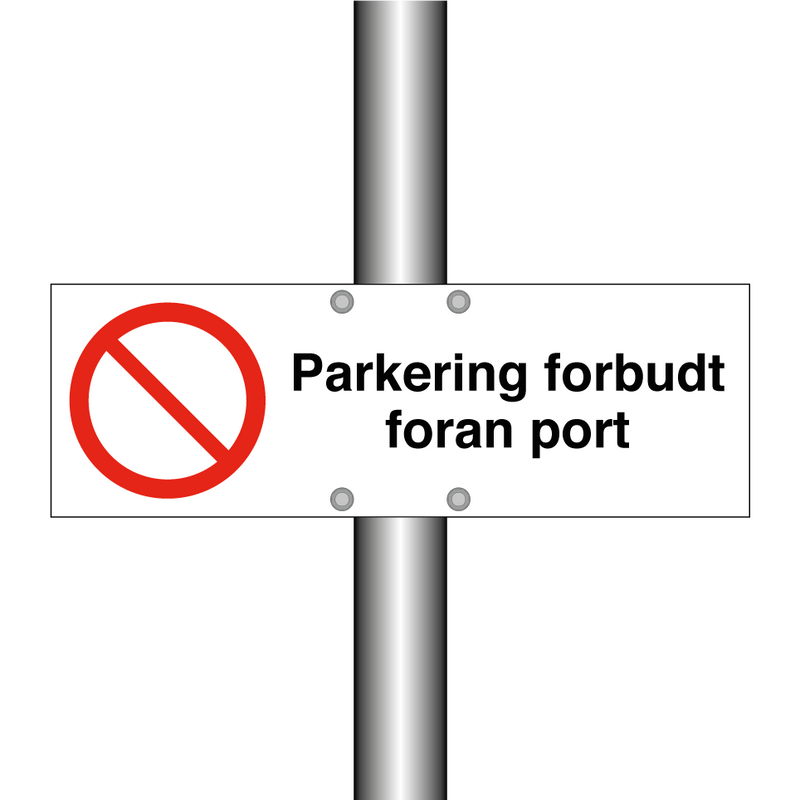 Parkering forbudt foran port & Parkering forbudt foran port & Parkering forbudt foran port