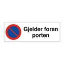 Gjelder foran porten & Gjelder foran porten & Gjelder foran porten & Gjelder foran porten