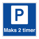 Maks 2 timer & Maks 2 timer & Maks 2 timer & Maks 2 timer & Maks 2 timer & Maks 2 timer