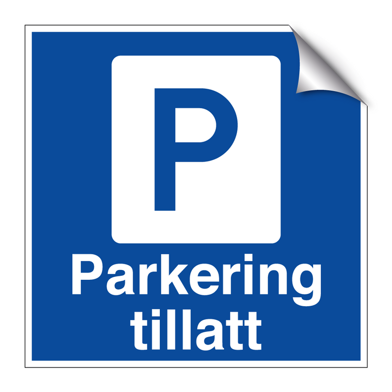 Parkering tillatt & Parkering tillatt & Parkering tillatt & Parkering tillatt