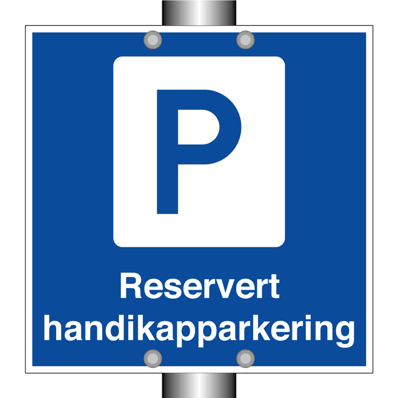 Reservert handikapparkering & Reservert handikapparkering & Reservert handikapparkering