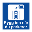 Rygg inn når du parkerer & Rygg inn når du parkerer & Rygg inn når du parkerer