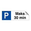 Maks 30 min & Maks 30 min & Maks 30 min & Maks 30 min & Maks 30 min & Maks 30 min & Maks 30 min