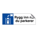 Rygg inn når du parkerer & Rygg inn når du parkerer & Rygg inn når du parkerer