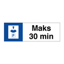 Maks 30 min & Maks 30 min & Maks 30 min & Maks 30 min & Maks 30 min & Maks 30 min & Maks 30 min