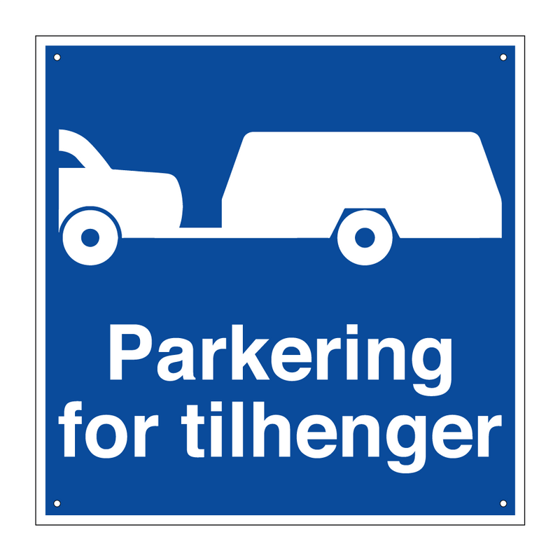 Parkering for tilhenger & Parkering for tilhenger & Parkering for tilhenger