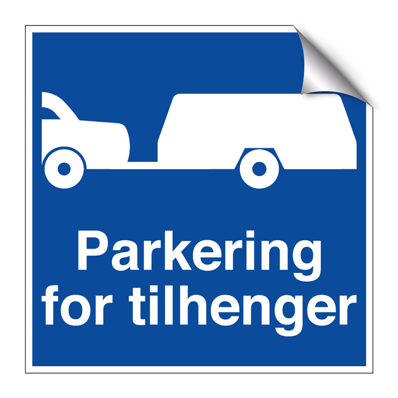 Parkering for tilhenger & Parkering for tilhenger & Parkering for tilhenger