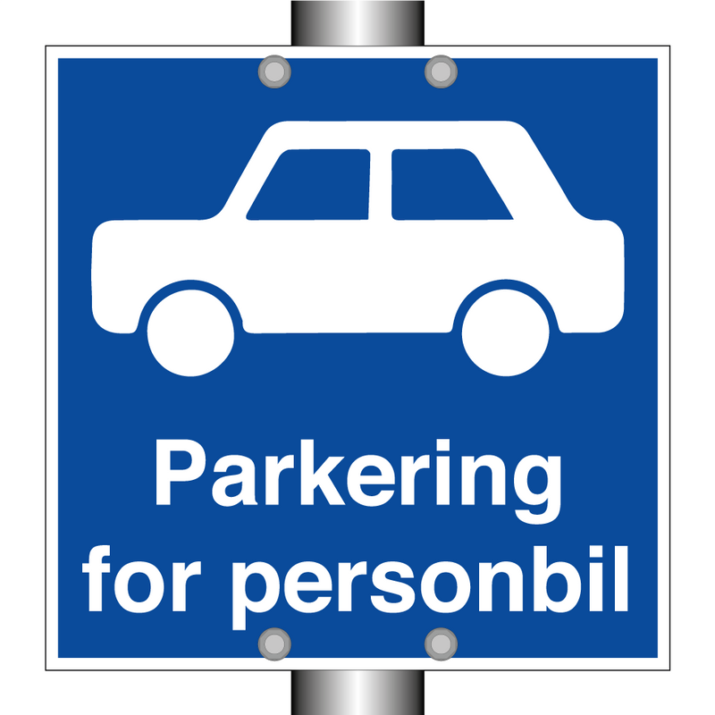 Parkering for personbil & Parkering for personbil & Parkering for personbil