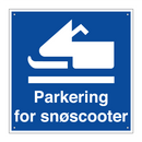 Parkering for snøscooter & Parkering for snøscooter & Parkering for snøscooter